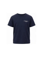 T-shirt per bambino Givenchy Kids blu navy con stampa logo sul petto H31280 853 GIVENCHY KIDS 