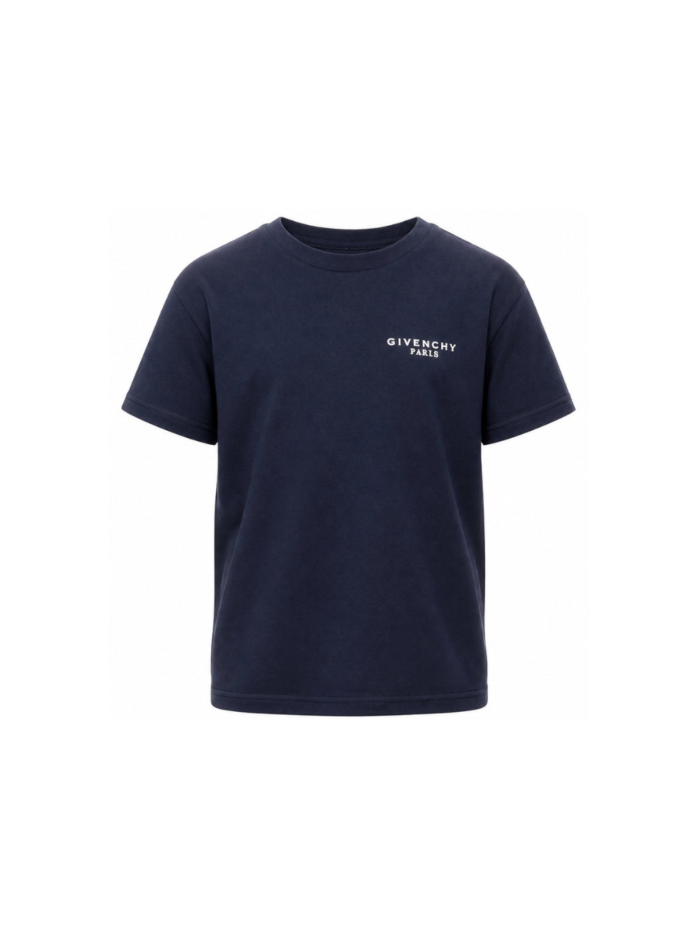 T-shirt per bambino Givenchy Kids blu navy con stampa logo sul petto H31280 853 GIVENCHY KIDS 