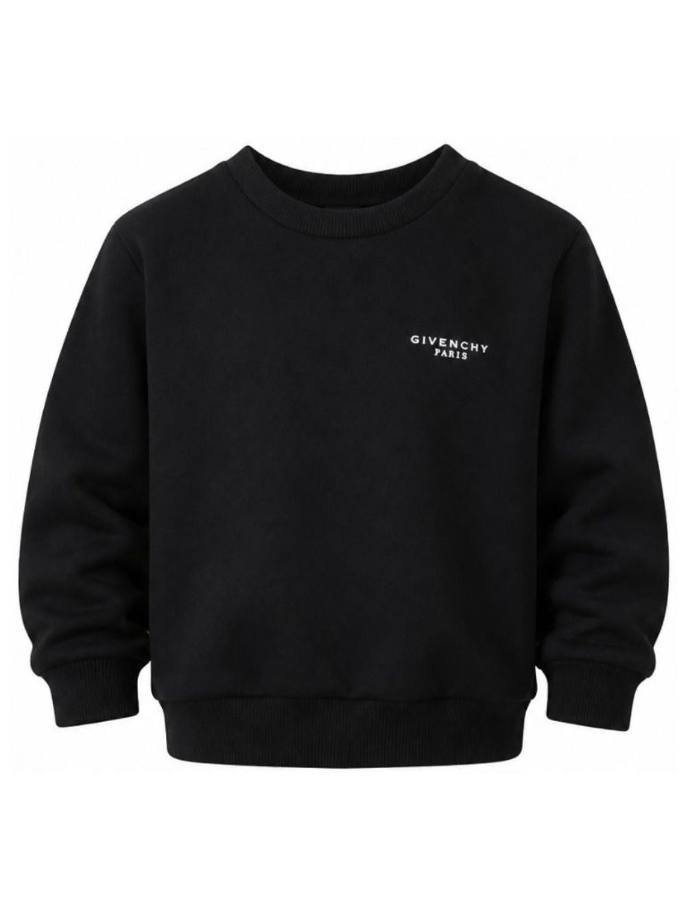 Felpa per bambino Givenchy Kids nera con stampa logo sul petto H31282 09B GIVENCHY KIDS 
