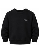 Felpa per bambino Givenchy Kids nera con stampa logo sul petto H31282 09B GIVENCHY KIDS 