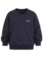 Felpa per bambino Givenchy Kids blu con dettaglio logo H31282 853 GIVENCHY KIDS 