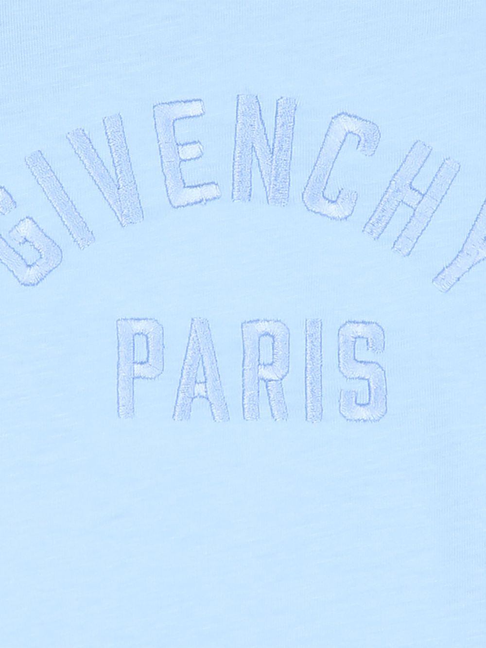 T-shirt per neonato Givenchy Kids azzurra con logo ricamato sul davanti H31286 789 GIVENCHY KIDS 