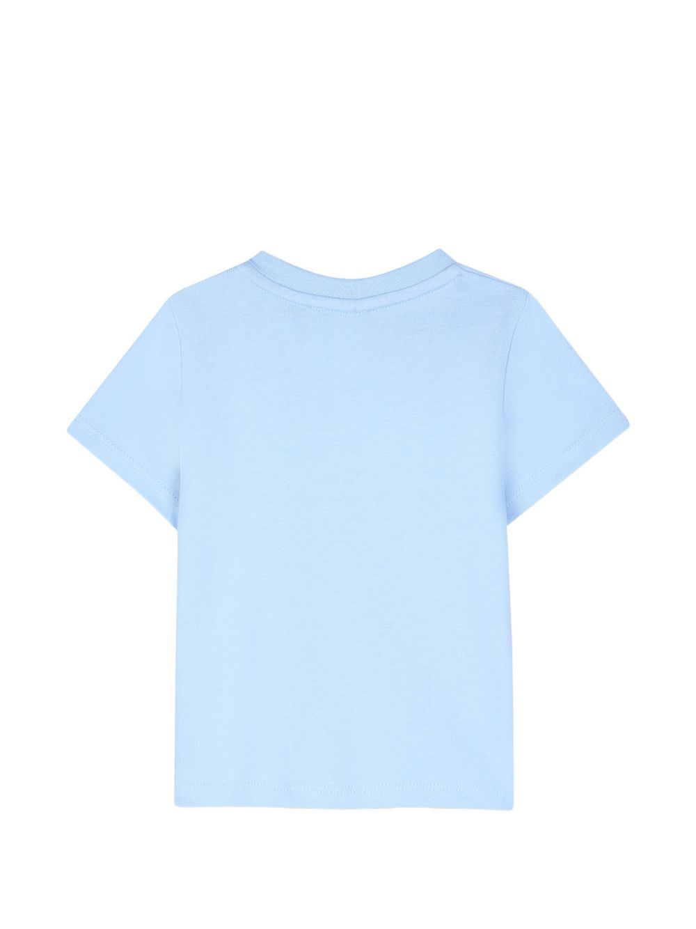 T-shirt per neonato Givenchy Kids azzurra con logo ricamato sul davanti H31286 789 GIVENCHY KIDS 