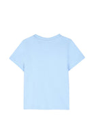 T-shirt per neonato Givenchy Kids azzurra con logo ricamato sul davanti H31286 789 GIVENCHY KIDS 