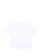 T-shirt per bambina Givenchy Kids bianca con stampa logo sul davanti H31315 10P GIVENCHY KIDS 