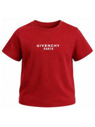 T-shirt per bambina Givenchy Kids rossa con logo sul davanti H31315 96D GIVENCHY KIDS 