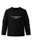 T-shirt per bambino Givenchy Kids nero con stampa logo sul davanti H31321 09B GIVENCHY KIDS 
