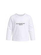 T-shirt per bambino Givenchy Kids bianca con stampa logo sul davanti H31321 10P GIVENCHY KIDS 