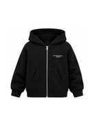 Felpa per bambina Givenchy Kids nera con stampa logo sul davanti H31327 09B GIVENCHY KIDS 