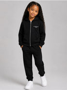 Felpa per bambina Givenchy Kids nera con stampa logo sul davanti H31327 09B GIVENCHY KIDS 