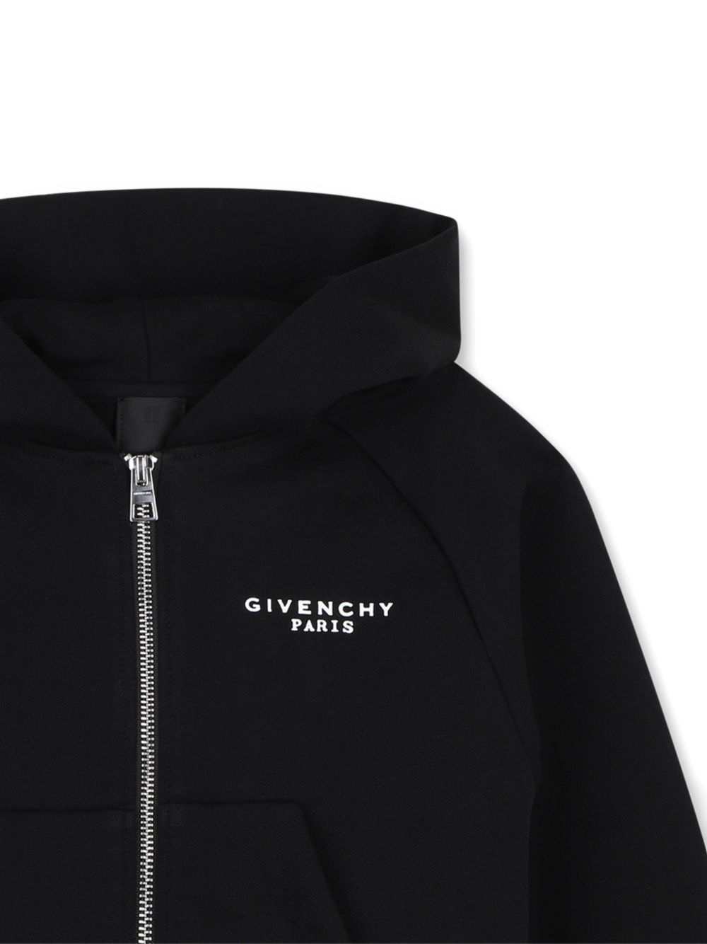 Felpa per bambina Givenchy Kids nera con stampa logo sul davanti H31327 09B GIVENCHY KIDS 