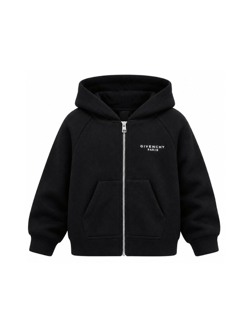 Felpa per bambina Givenchy Kids nera con stampa logo sul davanti H31327 09B GIVENCHY KIDS 