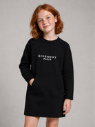 Abito per bambina Givenchy Kids nero con dettaglio logo H31331 09B GIVENCHY KIDS 
