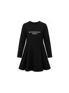 Abito per bambina Givenchy Kids nero con dettaglio logo H31332 09B GIVENCHY KIDS 