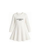 Abito per bambina Givenchy Kids beige con dettaglio logo H31332 117 GIVENCHY KIDS 