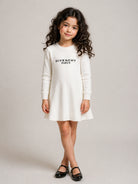 Abito per bambina Givenchy Kids beige con dettaglio logo H31332 117 GIVENCHY KIDS 