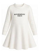 Abito per bambina Givenchy Kids beige con dettaglio logo H31332 117 GIVENCHY KIDS 