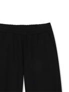 Pantaloni per bambina Givenchy Kids neri con stampa logo sul davanti H31336 09B GIVENCHY KIDS 