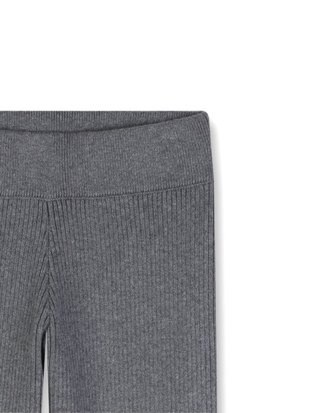 Pantaloni per bambina Givenchy Kids grigio con lavorazione a coste H31338 A47 GIVENCHY KIDS 