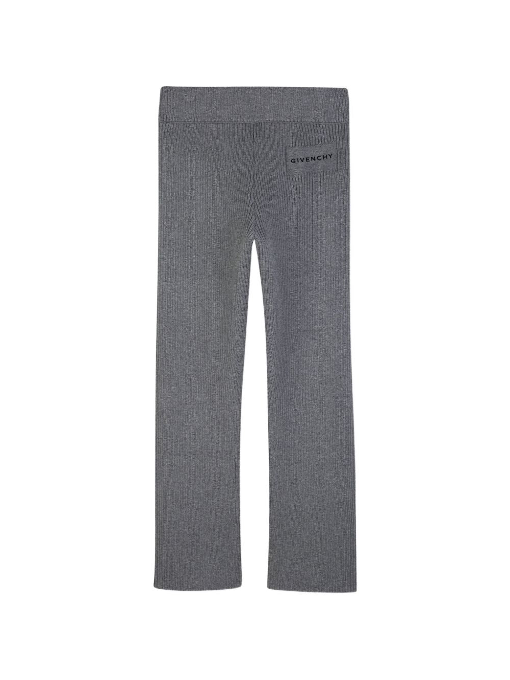 Pantaloni per bambina Givenchy Kids grigio con lavorazione a coste H31338 A47 GIVENCHY KIDS 