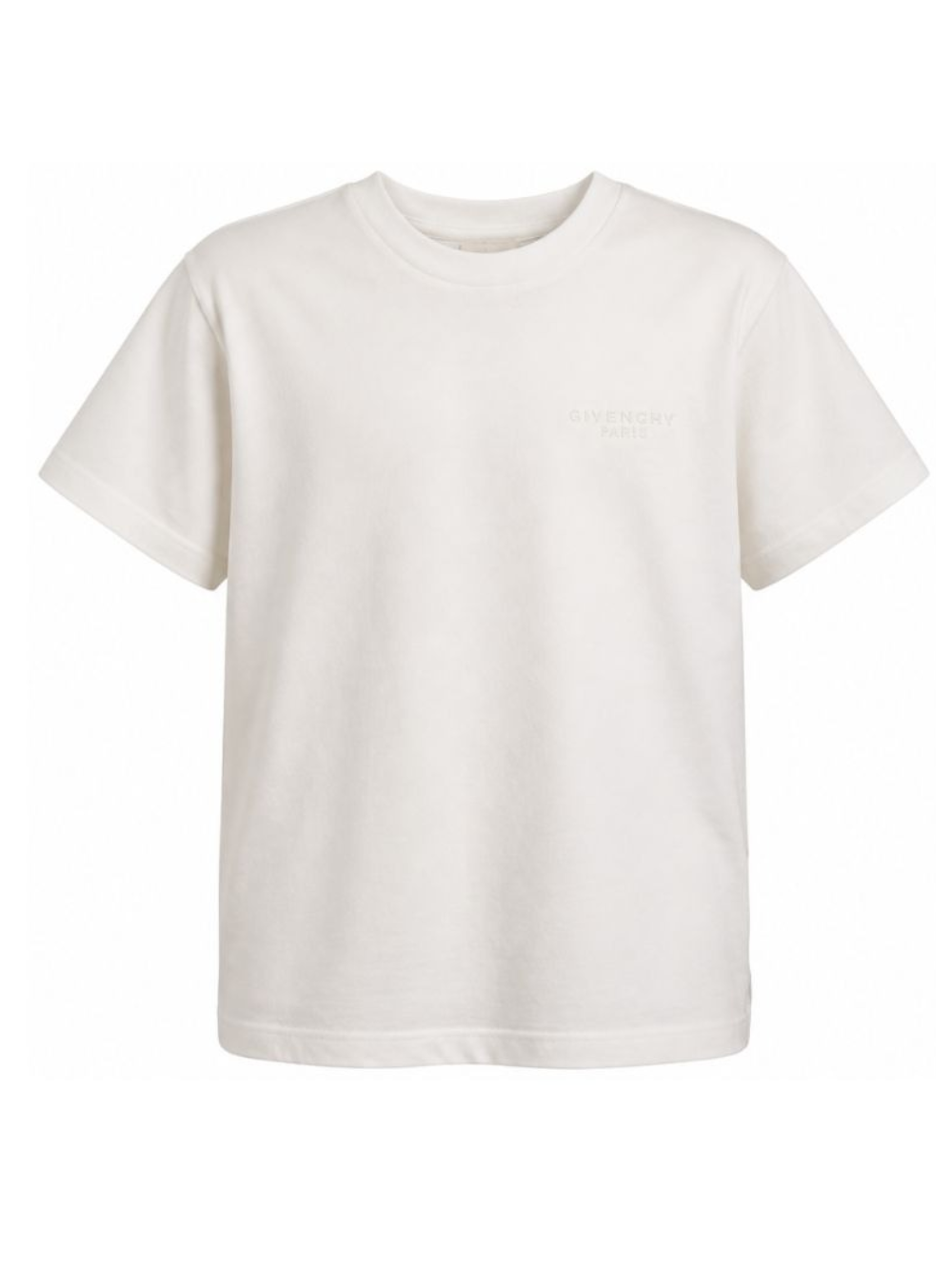 T-shirt per bambino Givenchy Kids bianca con logo sul petto H31344 117 GIVENCHY KIDS 