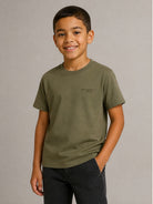 T-shirt per bambino Givenchy Kids verde con logo sul davanti H31344 653 GIVENCHY KIDS 