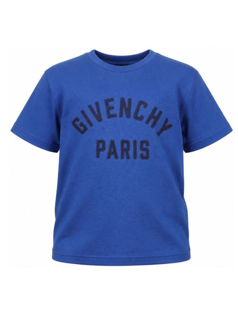 T-shirt per bambini Givenchy Kids blu con stampa logo sul davanti H31345 865 GIVENCHY KIDS 