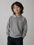 Felpa per bambino Givenchy Kids grigia con tasca applicata sul petto H31348 A47 GIVENCHY KIDS 