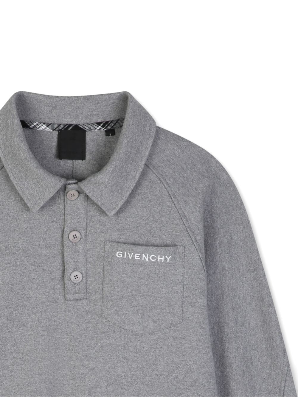 Felpa per bambino Givenchy Kids grigia con tasca applicata sul petto H31348 A47 GIVENCHY KIDS 