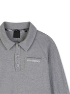 Felpa per bambino Givenchy Kids grigia con tasca applicata sul petto H31348 A47 GIVENCHY KIDS 