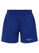 Shorts per bambino Givenchy Kids blu con stampa con logo sul davanti H31361 865 GIVENCHY KIDS 