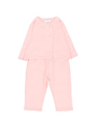 Tuta sportiva doppiopetto per neonata Givenchy Kids rosa con ricamo a fiori H31377 46G GIVENCHY KIDS 