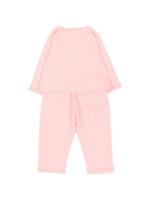 Tuta sportiva doppiopetto per neonata Givenchy Kids rosa con ricamo a fiori H31377 46G GIVENCHY KIDS 