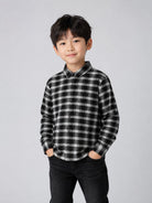 Camicia per bambino Givenchy Kids multicolore con design a quadri H31393 N70 GIVENCHY KIDS 