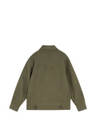 Giubbino per bambino Givenchy Kids verde con logo ricamato sul petto H31405 653 GIVENCHY KIDS 