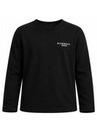 T-shirt per bambini Givenchy Kids nera con logo sul davanti H31415 09B GIVENCHY KIDS 