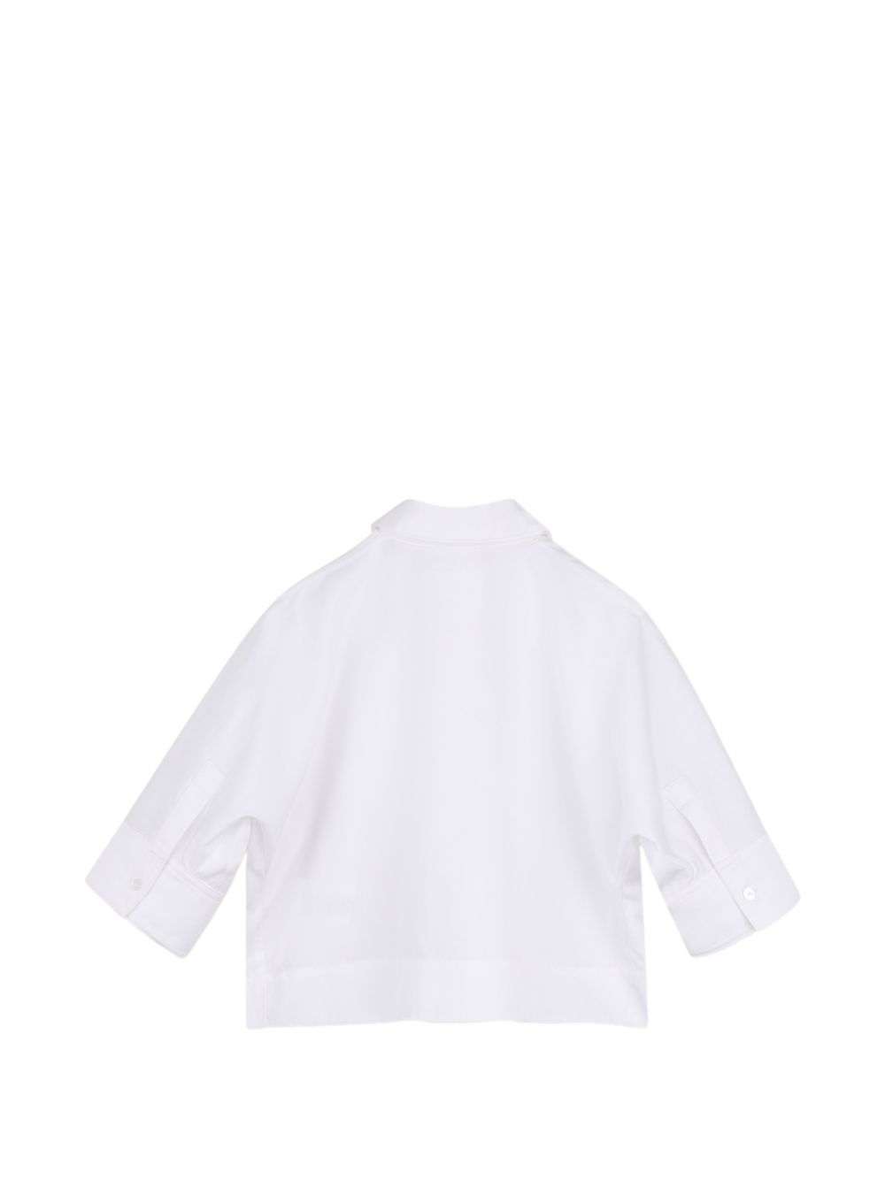 Camicia per bambina Givenchy Kids bianca con ricamo floreale sul colletto H31419 10P GIVENCHY KIDS 