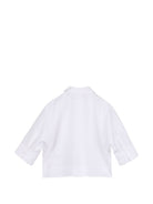 Camicia per bambina Givenchy Kids bianca con ricamo floreale sul colletto H31419 10P GIVENCHY KIDS 