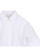 Camicia per bambina Givenchy Kids bianca con ricamo floreale sul colletto H31419 10P GIVENCHY KIDS 