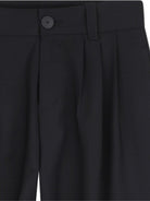 Pantaloni per bambino Givenchy Kids neri con dettaglio pieghe H31446 09B GIVENCHY KIDS 