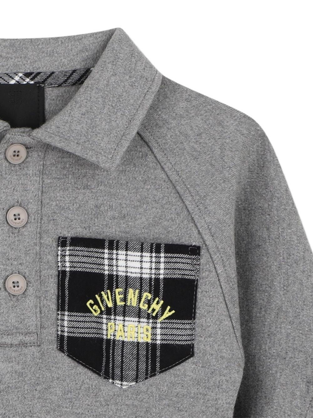 Completo per neonato Givenchy Kids grigio con tasca a quadri H31454 A47 GIVENCHY KIDS 