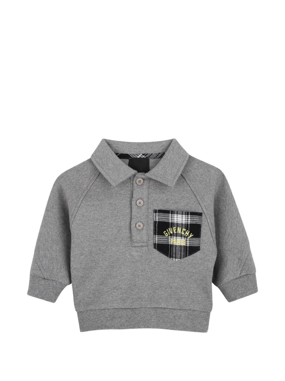 Completo per neonato Givenchy Kids grigio con tasca a quadri H31454 A47 GIVENCHY KIDS 