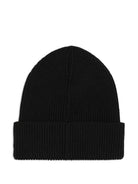 Berretto per neonato Givenchy Kids nero con applicazione frontale con logo H31466 09B GIVENCHY KIDS 