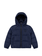 Giubbino per neonato Givenchy Kids blu con logo ricamato H31501 853 GIVENCHY KIDS 