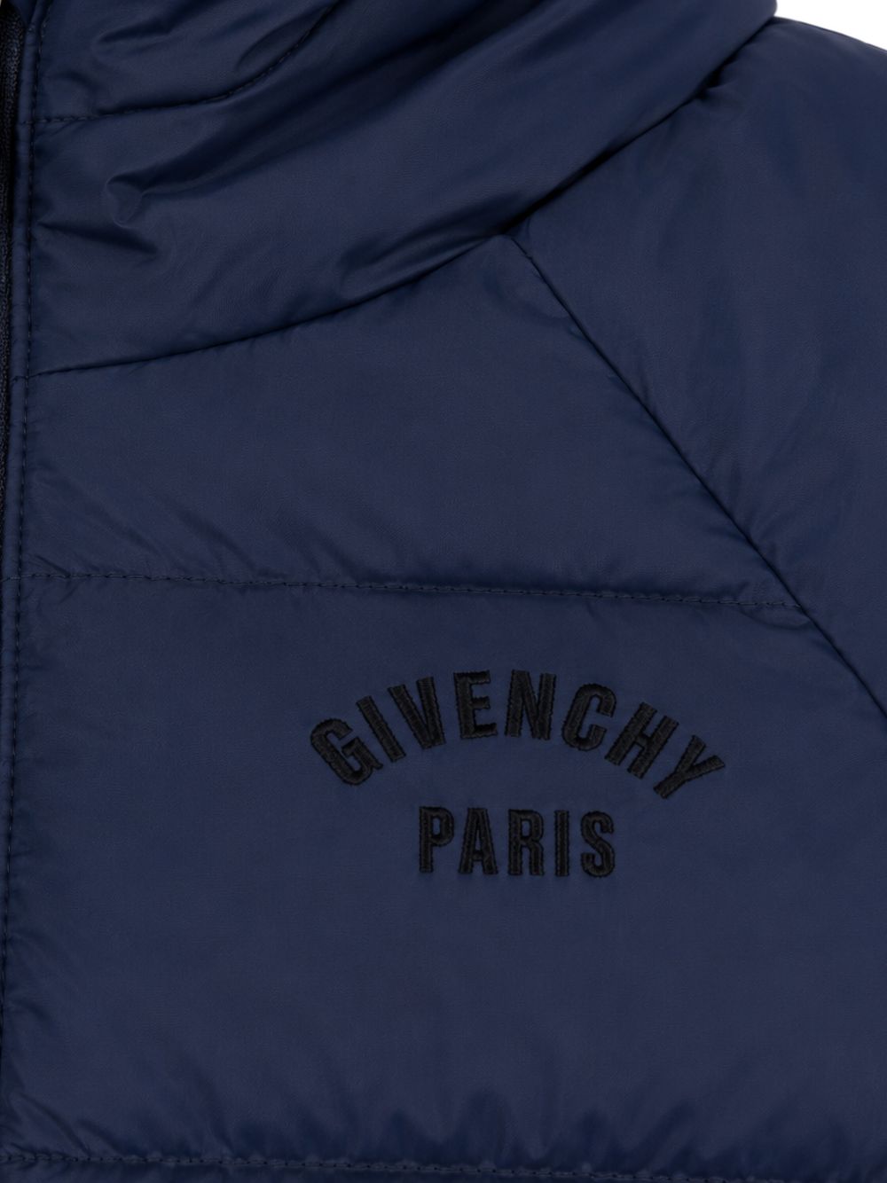 Giubbino per neonato Givenchy Kids blu con logo ricamato H31501 853 GIVENCHY KIDS 