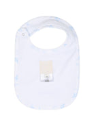 Set tutina e bavaglino per neonato Givenchy Kids bianco con dettagli in azzurro H31535 10P GIVENCHY KIDS 
