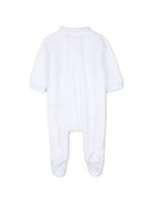Set tutina e bavaglino per neonato Givenchy Kids bianco con dettagli in azzurro H31535 10P GIVENCHY KIDS 