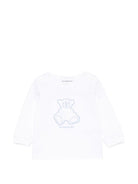 Set salopette e T-shirt per neonato Givenchy Kids azzurro con motivo a spina di pesce H31538 783 GIVENCHY KIDS 