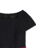 Abito per bambina Givenchy Kids nero a fiori con cintura H31547 09B GIVENCHY KIDS 