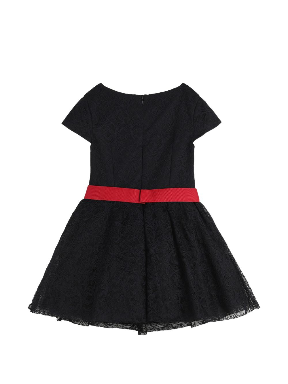 Abito per bambina Givenchy Kids nero a fiori con cintura H31547 09B GIVENCHY KIDS 